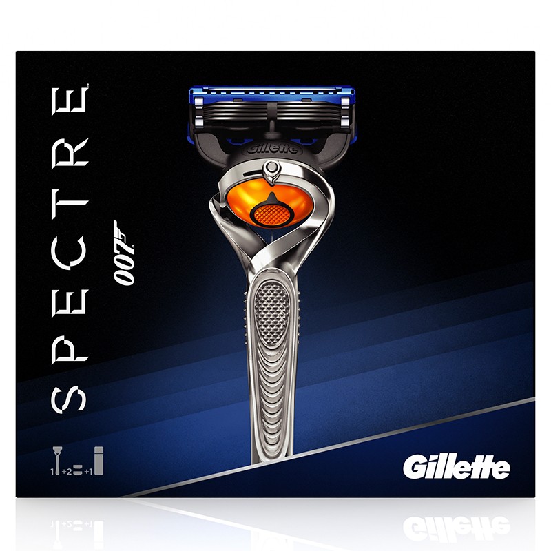 GILLETTE_GIFTING_SPECTRE-1UP+75ML_FUSION-PROGLIDE-FLEXBALL_FRONT