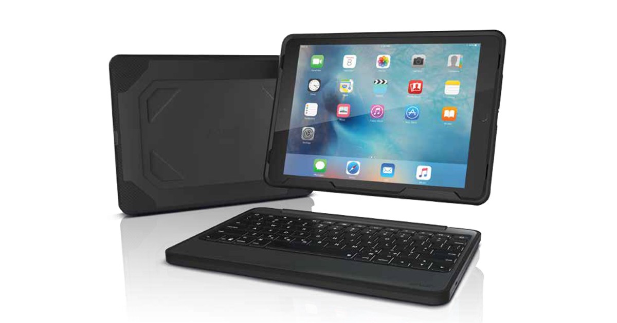 Zagg Rugged Book WirelessTastatur für iPad Air