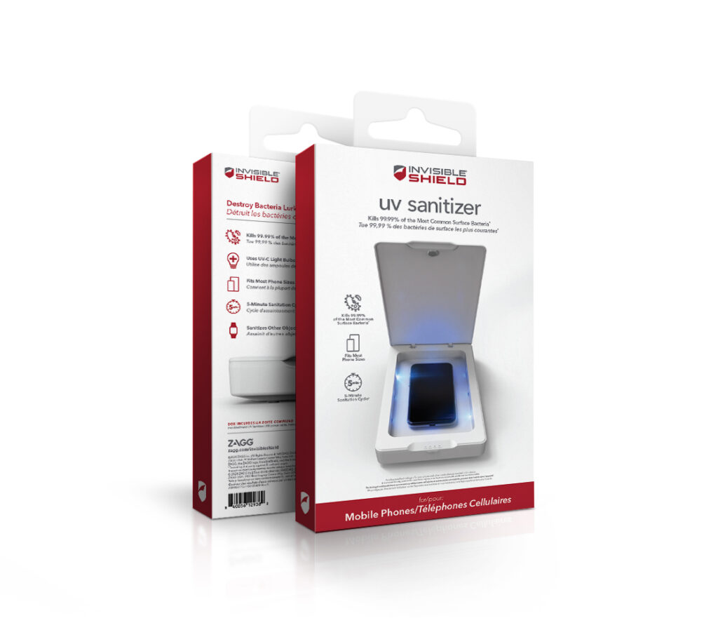 InvisibleShield UV-Sanitizer - UV-C-Technologie desinfiziert Smartphones und andere Gegenstände in fünf Minuten