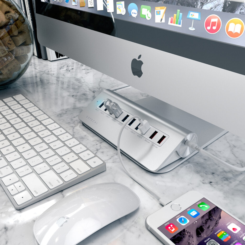 10 Port USB 3.0 Aluminium-Hub von Satechi