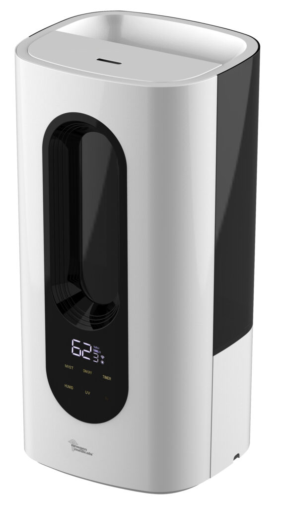 newgen medicals Digitaler WLAN-Luftbefeuchter LBF-330 - Ideale Luftfeuchtigkeit auf Knopfdruck
