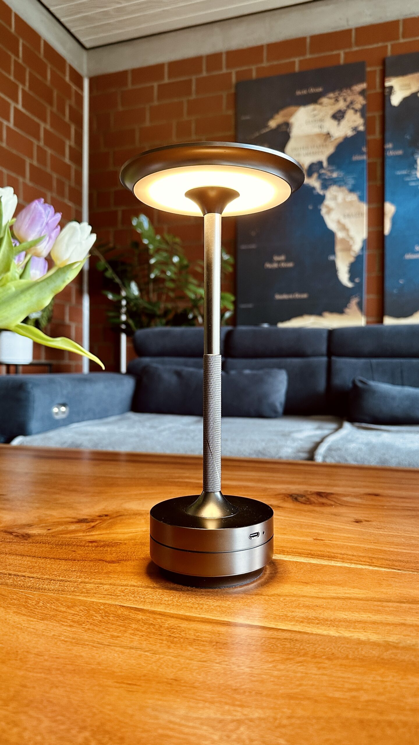 Taplight Retro Tischlampe Kabellos, Regenfest und Im Trend