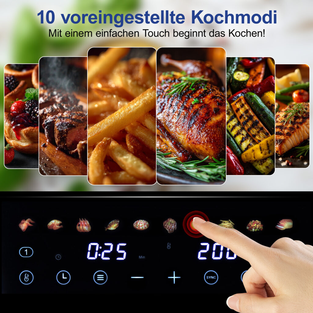 Rosenstein & Söhne Doppel Heißluftfritteuse