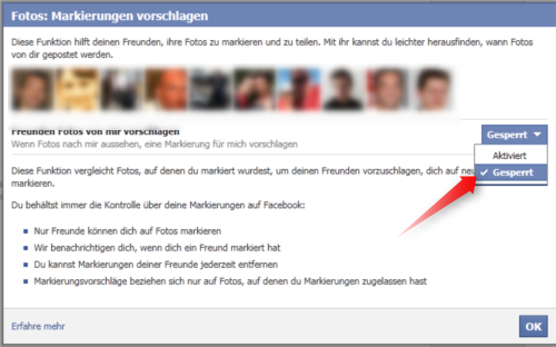 Werbung | Anleitung: Facebook Gesichtserkennung abschalten