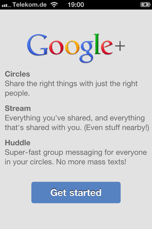 google+ iphone app