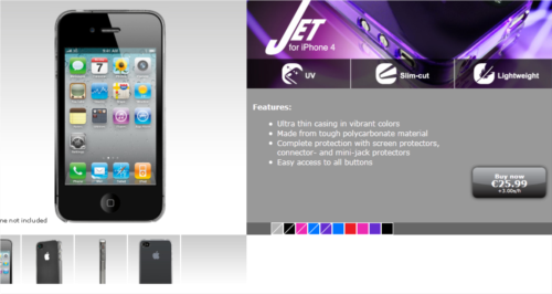 Werbung | iCU JET Bright Clear Silikon Hülle für das iPhone 4