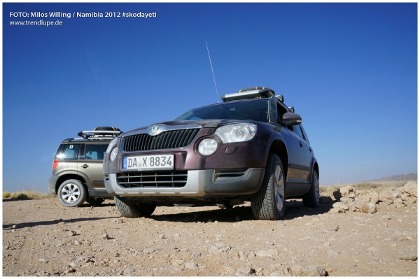 skoda yeti in namibia