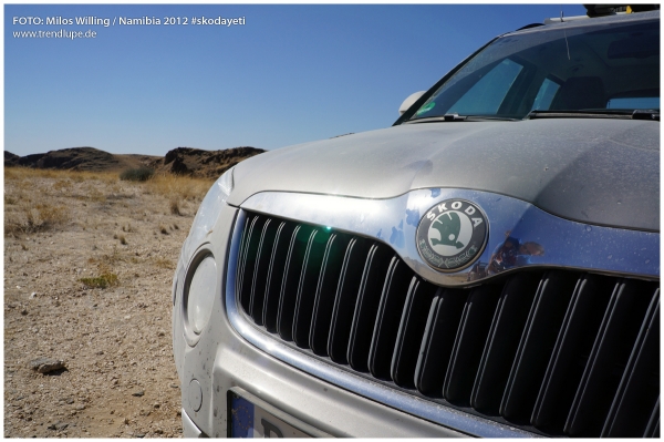 skoda yeti in namibia